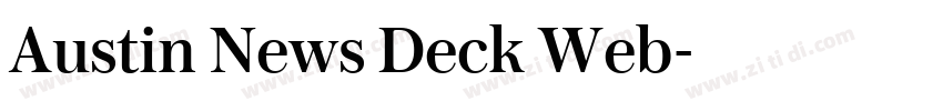 Austin News Deck Web字体转换 Austin News Deck Web字体转换
